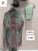 Sapphire J 187 Lawn Cotton With Patch Work Readymade Pakistani Pret