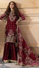 Fepic Rosemeen C 17041 C Velvet Designer Embroidered Worked Pakistani Suit