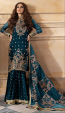 Fepic Rosemeen C 17041 B Velvet Designer Embroidered Worked Pakistani Suit