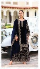 Deepsy D 32221 A Velvet With Heavy Embroidery Work Pakistani Suit