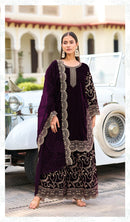 Deepsy D 32221 C Velvet With Heavy Embroidery Work Pakistani Suit