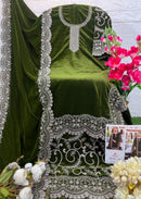 Deepsy D 32221 B Velvet With Heavy Embroidery Work Pakistani Suit