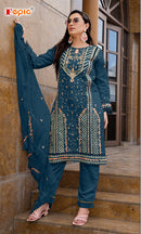 Fepic Rosemeen IR 21227 B Organza Embroidered Worked Pakistani Suits