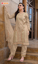 Fepic Rosemeen IR 21227 C Organza Embroidered Worked Pakistani Suits