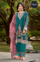Mehboob Tex 1472 B Organza With Embroidery Worked Pakistani Suits