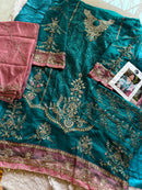 Mehboob Tex 1472 B Organza With Embroidery Worked Pakistani Suits