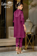 Laxuria 1476 Soft Viscolic Gorgeous Heavy Embroidery Pakistani Pret Kurti