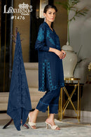 Laxuria 1476 B Soft Viscolic Gorgeous Heavy Embroidery Pakistani Pret Kurti