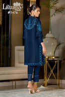 Laxuria 1476 B Soft Viscolic Gorgeous Heavy Embroidery Pakistani Pret Kurti