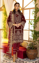 Fepic Rosemeen V 17011 Velvet Embroidery Worked Pakistani Suits