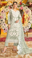 Fepic Rosemeen C 1688 B Organza Heavy Embroidered Worked Pakistani Suits