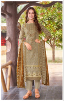 Al Zohaib Az 1106 Pure Cotton Print With Embrodairy Self Work Pakistani Suit