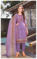 Al Zohaib Az 1107 Pure Cotton Print With Embrodairy Self Work Pakistani Suit