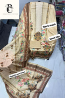 Pakistani Cotton 995 Soft Lawn Embroidered Work Casual Wear Pakistani Suit