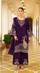 Shree Fabs K 5298 B 9000 Velvet Heavy Embroidery Worked Pakistani Suits