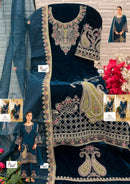 Shree Fabs K 5298 A 9000 Velvet Heavy Embroidery Worked Pakistani Suits