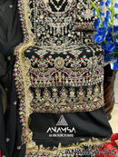 Anamsa 515 Fox Georgette With Heavy Embroidered With Sequence Worked Pakistani Suits