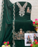 Florent 1024 C 9000 Velvet With Heavy Embroidery Worked Pakistani Suits