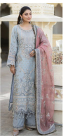 Al Khushbu Agha Noor 6005 Georgette With Heavy Embroidered Worked Pakistani Suits