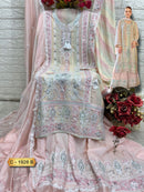 Fepic Rosemeen C 1928 B Chinon Heavy Embroidered With Handwork Pakistani Suits