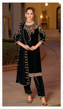 Deepsy Suits 32218 A Velvet With Heavy Embroidery Worked Pakistani Suits
