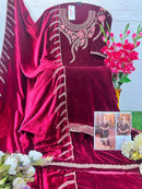 Deepsy Suits 32218 B Velvet With Heavy Embroidery Worked Pakistani Suits