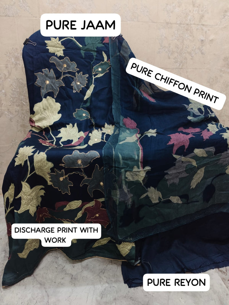 Pakistani Cotton 990 Exclusive Embroidered Pure Muslin Lawn Pakistani Suits