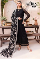 Johra Tex Jt 151 Heavy Bluming Georgette Front An Back Embroidered Worked Pakistani Suits