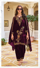 Deepsy Suits 32220 B Velvet With Heavy Embroidery Worked Pakistani Suits