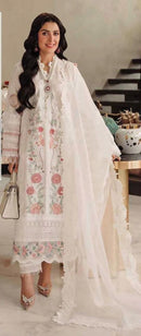 Johra Tex Jt 127 Cambric Cotton With Heavy Self Embroidery Worked Pakistani Suits
