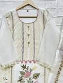 Zarqash Z 215 A Fox Georgette Embroidered Worked Readymade Pakistani Suits