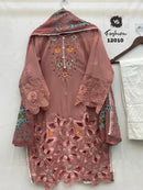 Vs Fashion 12010 B Faux Georgette With Heavy Embroidery Worked Readymade Pakistani Suits