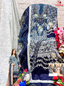 Aasha Designer 1062 B Pure Cotton Print With Heavy Embroidery Worked Pakistani Suits