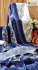 Hazzel H 047 Reyon With Cotton Thread Embroidery Sequence Work Pakistani Suits