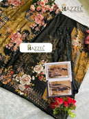 Hazzel Firudose 0109 Pure Cotton Print With Exclusive Embroidery Patches Pakistani Suits
