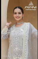 Anamsa 621 Heavy Pure Fox Georgette Heavy Embroidered Sequence Moti Work Pakistani Suits