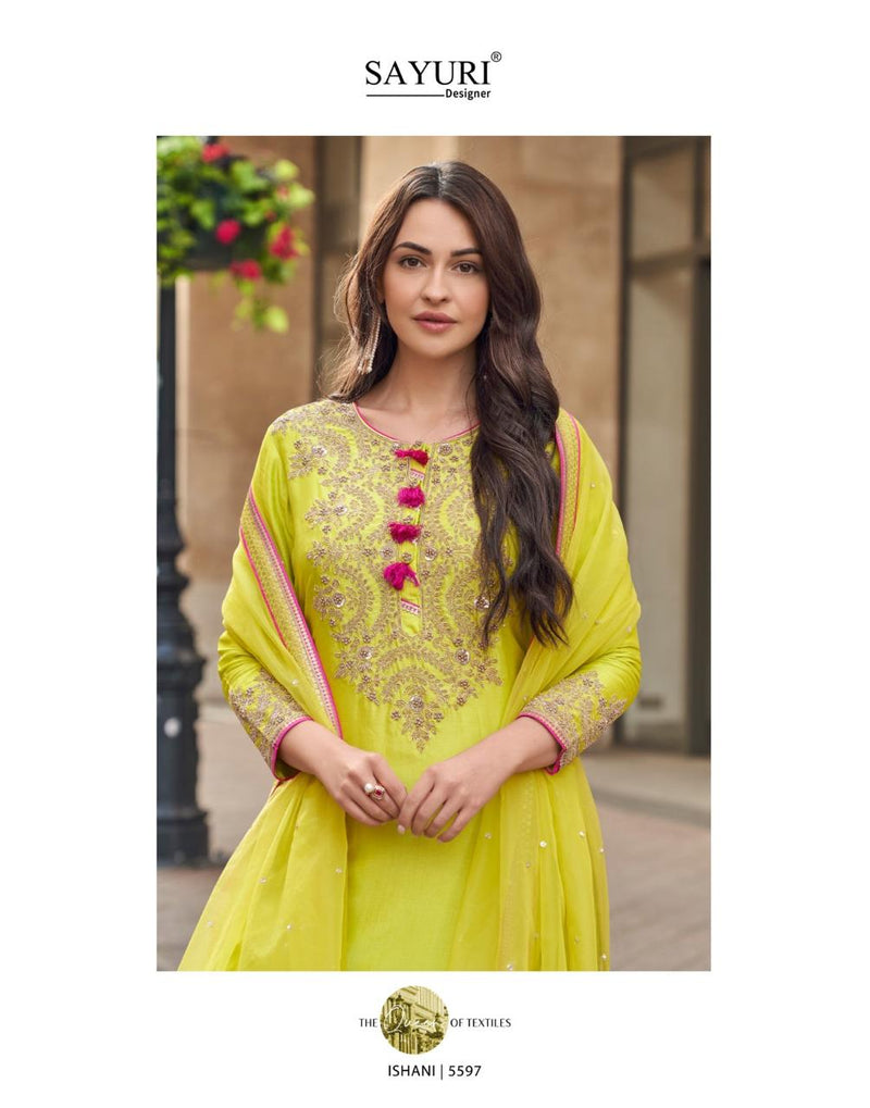 Sayuri Designer Ishani 5597 Premium Silk Party Wear Suits