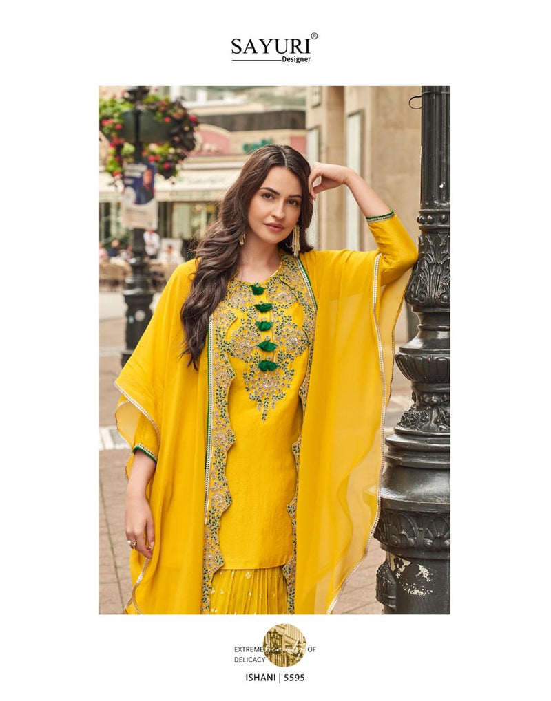 Sayuri Designer Ishani 5595 Premium Silk Party Wear Suits