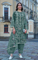 Fepic Rosemeen C 1876 Organza Embroidered Worked Pakistani Suits