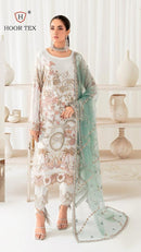 Hoor Tex H 171 Fox Georgette Emboridery Worked Pakistani Suits