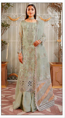 Shanaya S 161 Organza Tissu Embroidery Sequence Additional Moti Machine Handworks Pakistani Suits