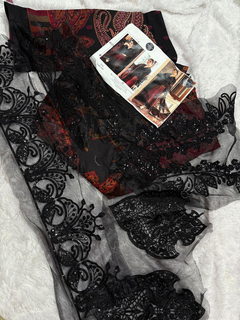 Mehboob Tex 1498 Pure Cotton Print With Exclusive Patch Embroidery Worked Pakistani Suits