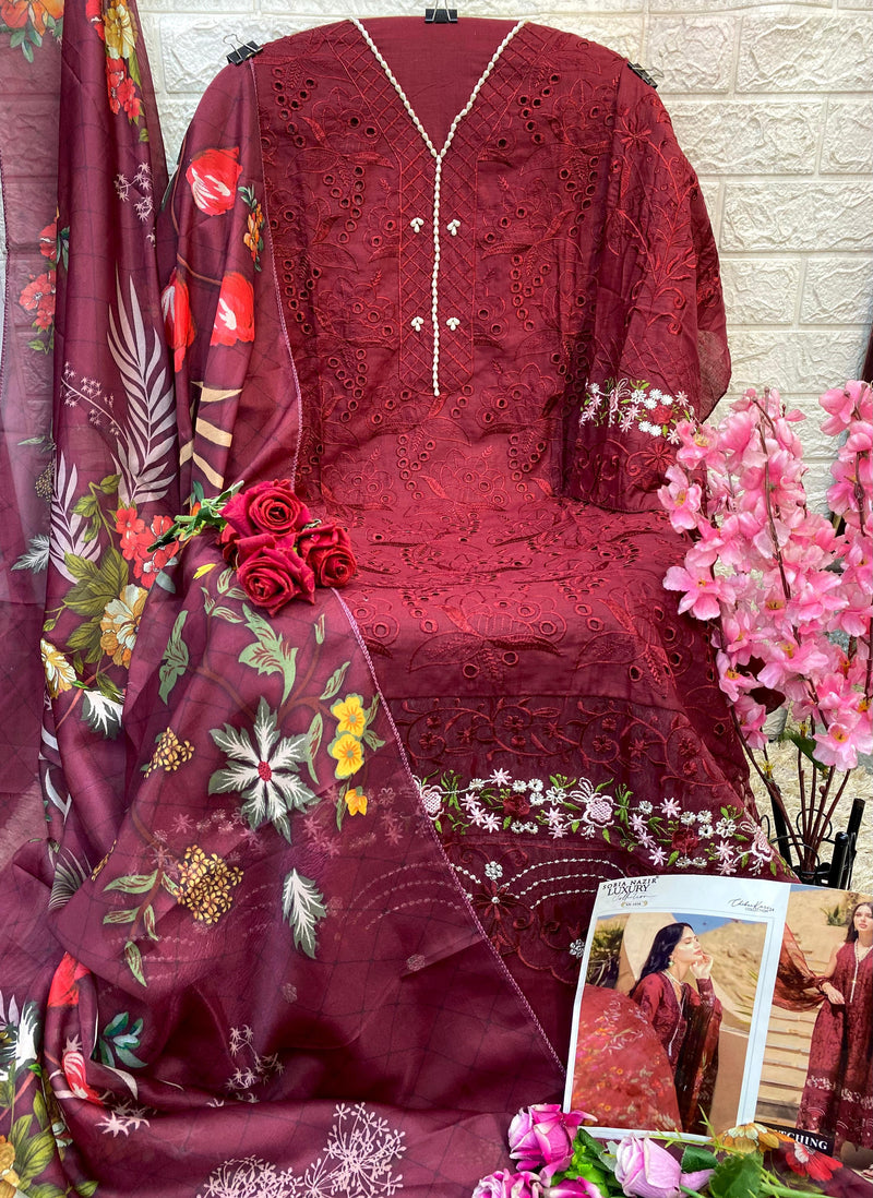 Sobia Nazir Sn 1028 Lawn Embroidered And Handworked Pakistani Suits