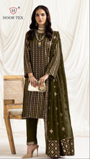 Hoor Tex H 259 C Fox Georgette Emboridery Worked Pakistani Suits