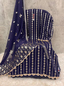 Hoor Tex H 259 B Fox Georgette Emboridery Worked Pakistani Suits