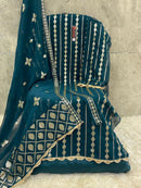 Hoor Tex H 259 D Fox Georgette Emboridery Worked Pakistani Suits