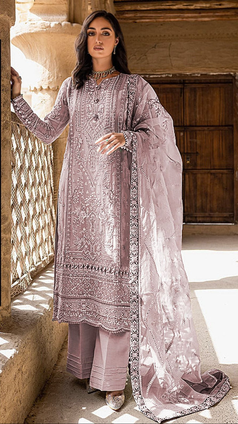 Fepic Rosemeen C 1565 C Organza Embroidered With Heavy Handwork Pakistani Suits