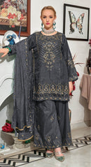 Fepic Iraaday 21221 C Organza Embroidered Worked Pakistani Suits