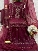 Fepic Iraaday 21221 B Organza Embroidered Worked Pakistani Suits