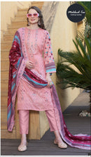 Mehboob Tex 1492 Pure Cotton Print With Embrodairy Self Work Pakistani Suits